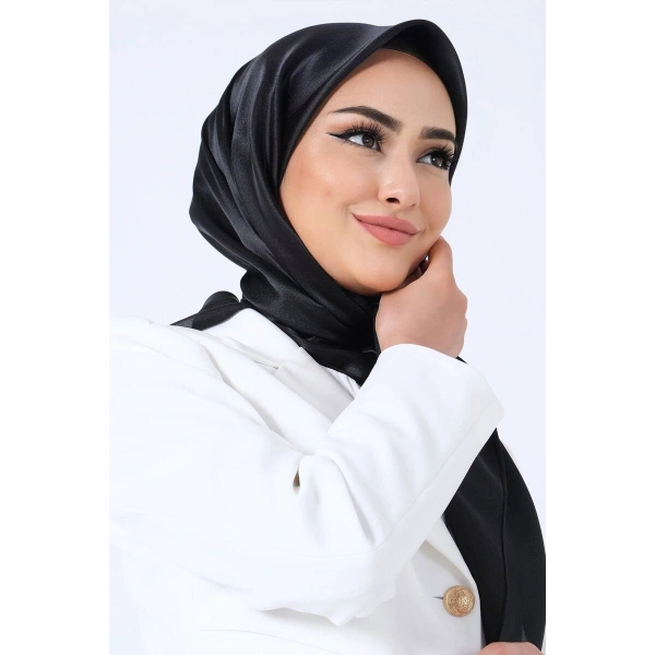 V-1 Kristal Saten Eşarp