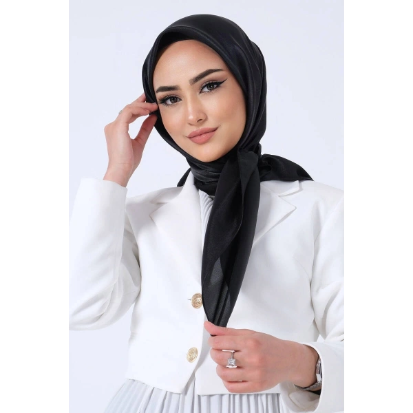 V-1 Kristal Saten Eşarp