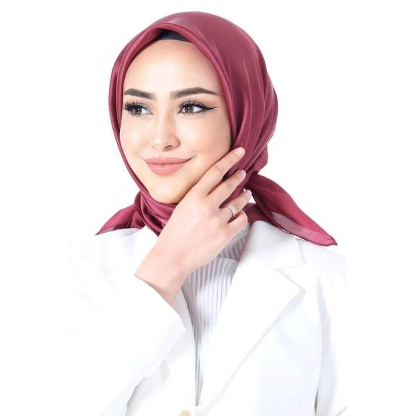 V-35 Kristal Saten Eşarp