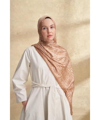 İTHAL VUAL ARMANDA DESEN ŞAL - KAMEL