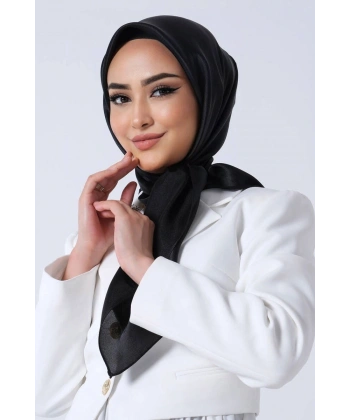 V-1 Kristal Saten Eşarp