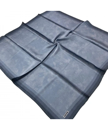 Aker İndigo Bulut Desenli Taşlanmış Saten İpek Eşarp