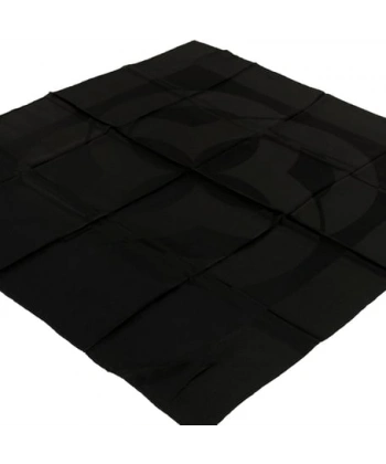 Aker Logolu Siyah İpek Jakar Degrade Eşarp