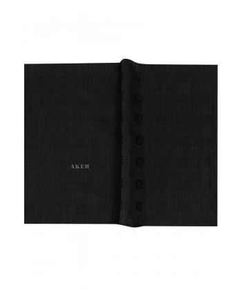 Aker Logolu İpek Koton Jakar Şal