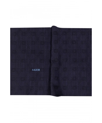 Aker Logolu İpek Koton Jakar Şal