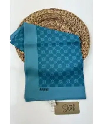Mavi 100X100 Elegance Monogram Eşarp