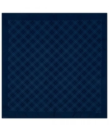 Gece Mavisi Ekose Eşarp