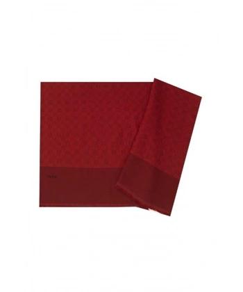 Bordo 75X190 CM Elegance Monogram Şal