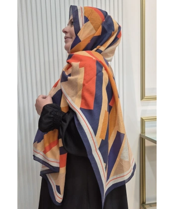 BENETTON ŞAL FIORE LACİVERT