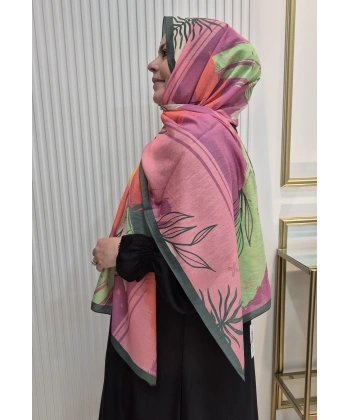 BENETTON ŞAL FIORE PEMBE