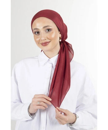 HAREM Bordo Brisa Vual Eşarp