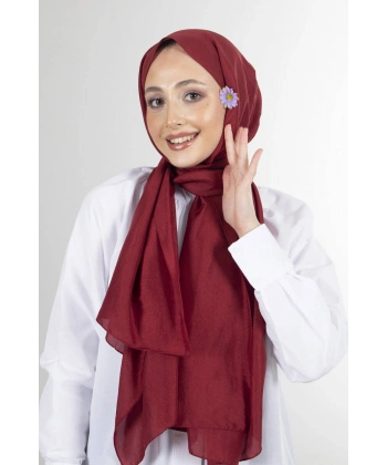 Bordo Brisa Vual Şal