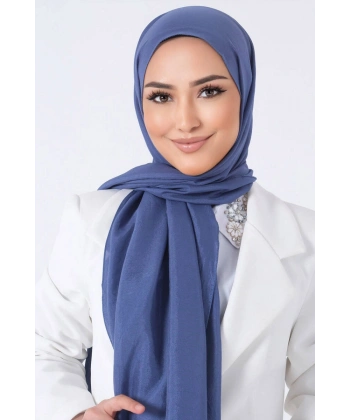 Koyu İndigo Brisa Vual Şal