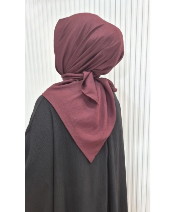Koyu Kızılcık Harem Brisa Vual Eşarp