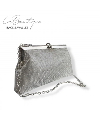 Lb Abiye Çanta 25-005 Gümüş