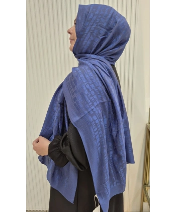 SİLKHOME NAİA ŞAL AÇIK LACİVERT