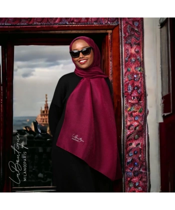 Simli Şal - Ahududu - 70x190