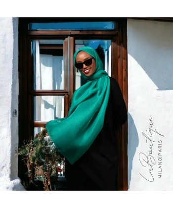 Simli Şal - Elma Yeşili - 70x190