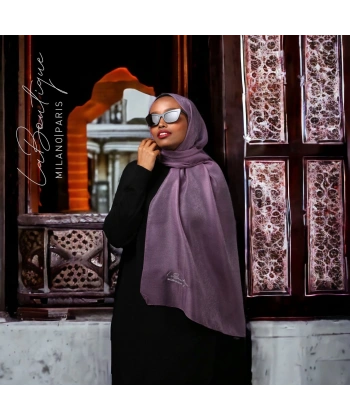 Simli Şal Lavanta 70x190