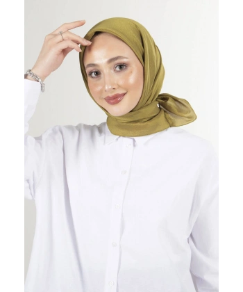 Yağ Yeşili Brisa Vual Eşarp