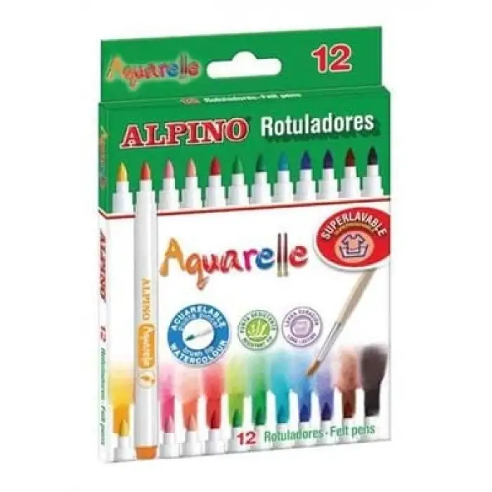 Alpino Keçeli Kalem Su Bazlı 12li Ar000160