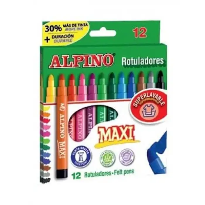 Alpino Maxı Keçeli Kalem 12 Li Ar06