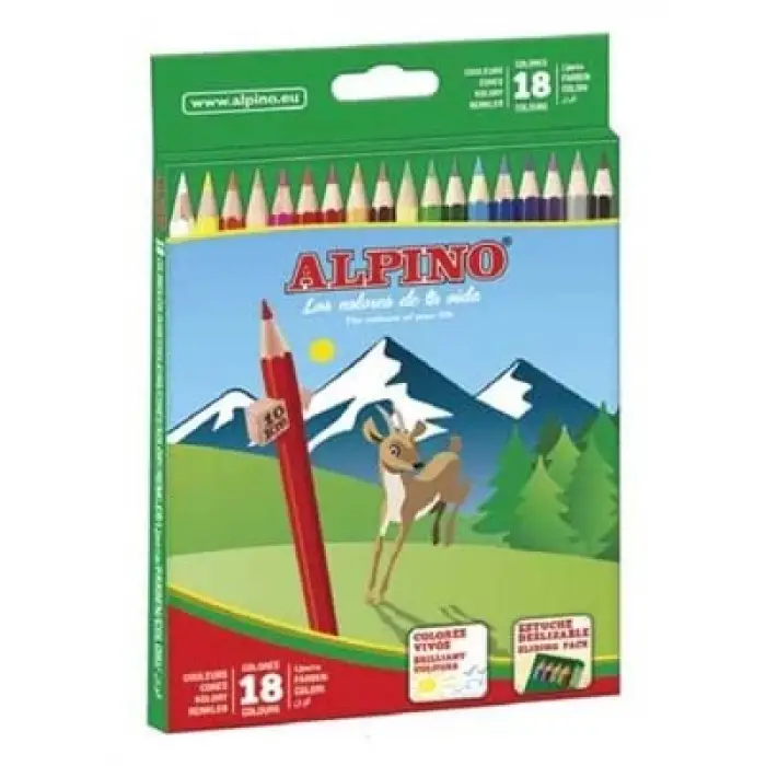 Alpino Uzun Kuruboya Kalemi 18li Al010656