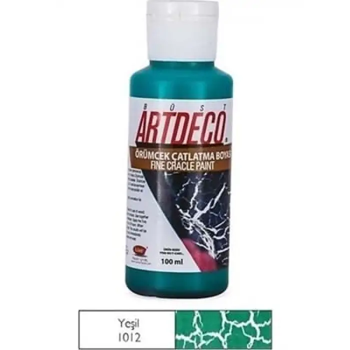 Artdeco 100 Ml Örümcek Çatlatma Boyası Yeşil 28d1012