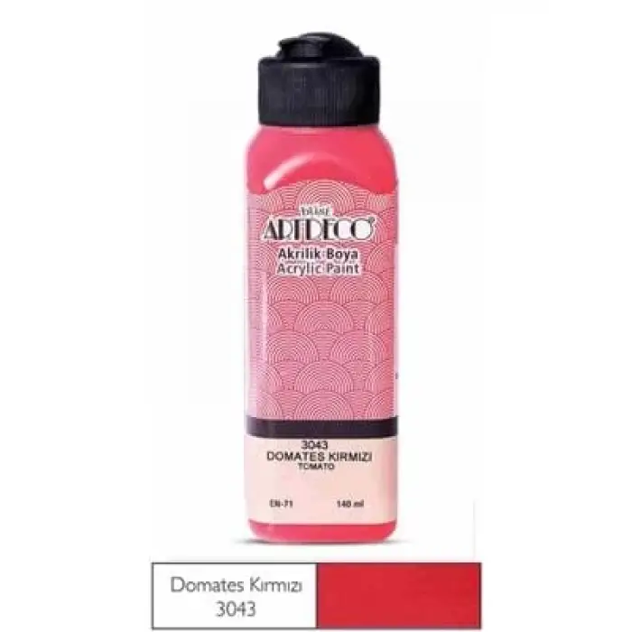 Artdeco 140 Ml Akrilik Boya Domates Kırmızısı 70r3043