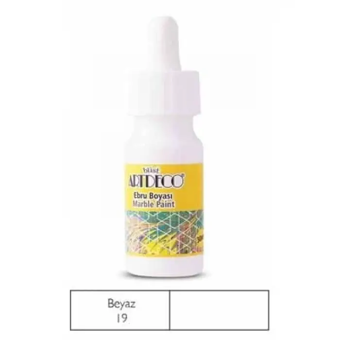 Artdeco 30 Ml Ebru Boyası 16b19 Beyaz
