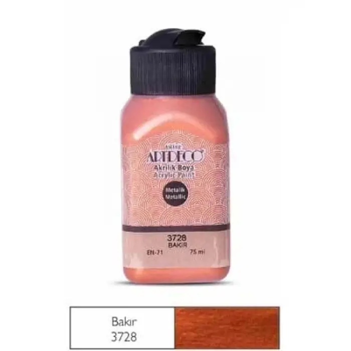 Artdeco 75 Ml Akrilik Boya Metalik Bakır 71ı3728