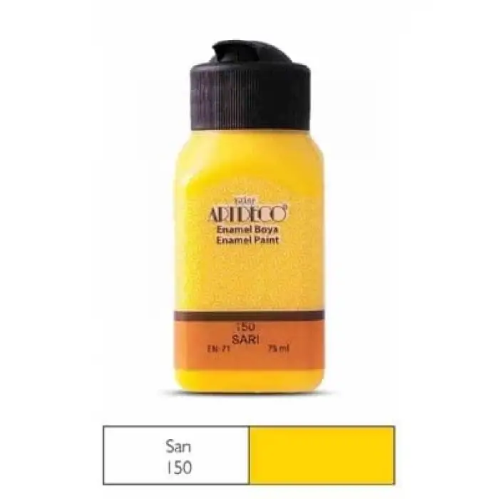 Artdeco Enamel 75 Ml Cam ve Seramik Boyası Sarı 130 I150