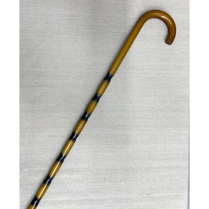 Bambu Desenli Zarif Ahşap Baston