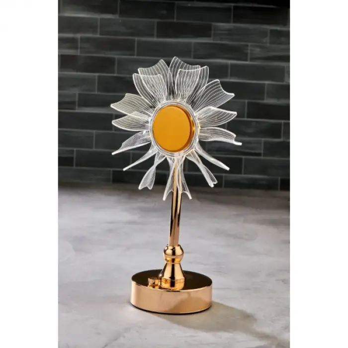 Çiçek Tasarımlı LED Masa Lambası