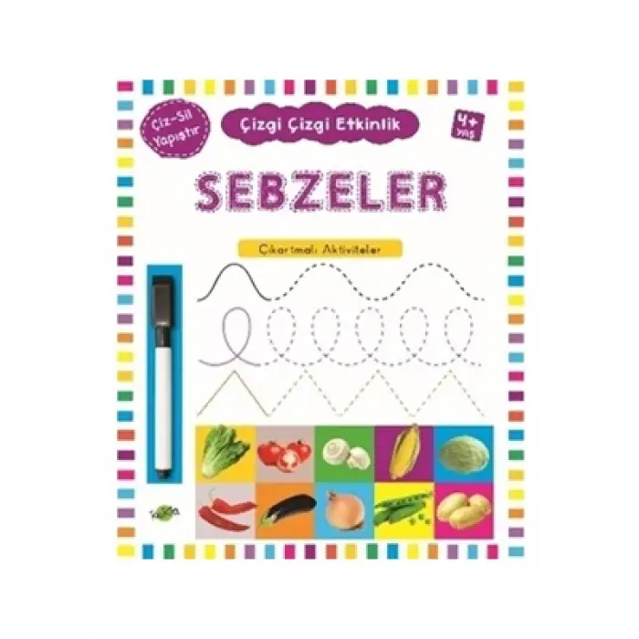 Çizgi Çizgi Etkinlik Sebzeler Kukla Yayınları
