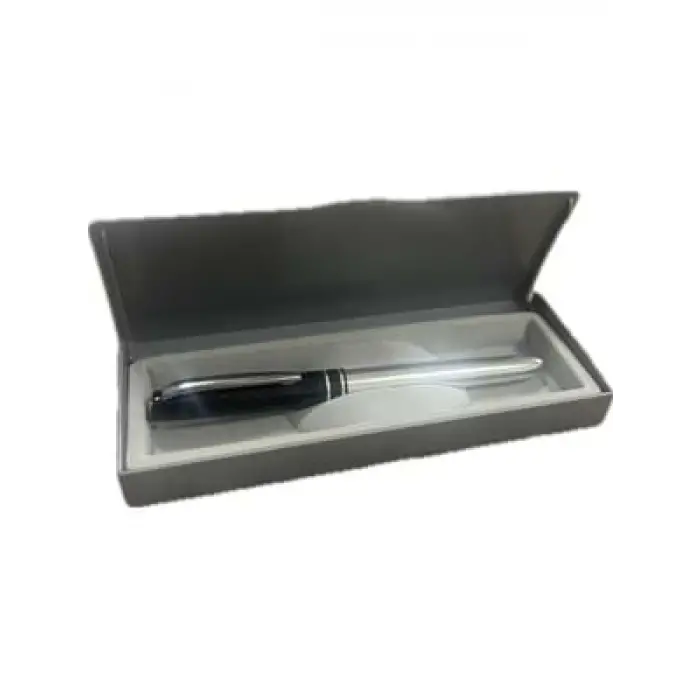 Corvus Çizgili Roller Kalem Kutulu Krom Gövde Siyah Kapak Dvt5