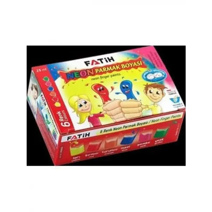 Fatih 25 Ml Neon Parmak Boyası 6 Renk 50002