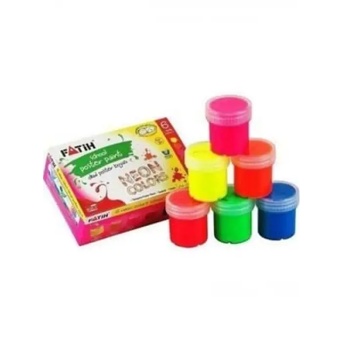 Fatih 6 Renk Neon Guaj Boya 50430