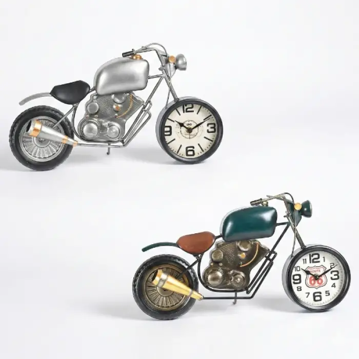 Klasik Motor Tasarımlı Masaüstü Saat