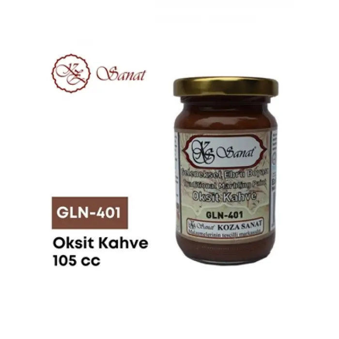 Koza 105 Cc Ebru Boyası Oksit Kahve Gln401