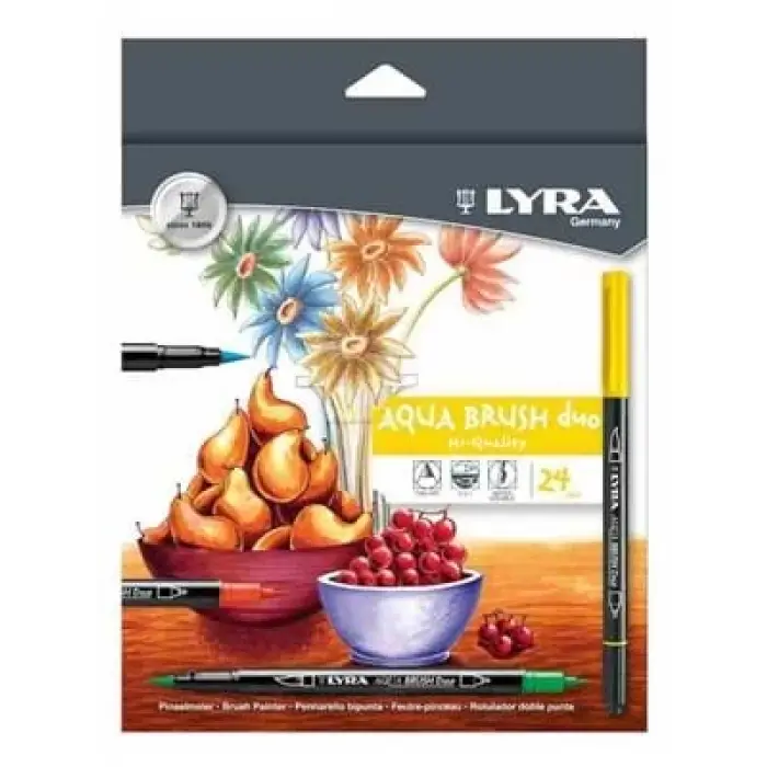 Lyra Aqua Brush Duo Su Bazlı Marker Kalem 24lü L6521240
