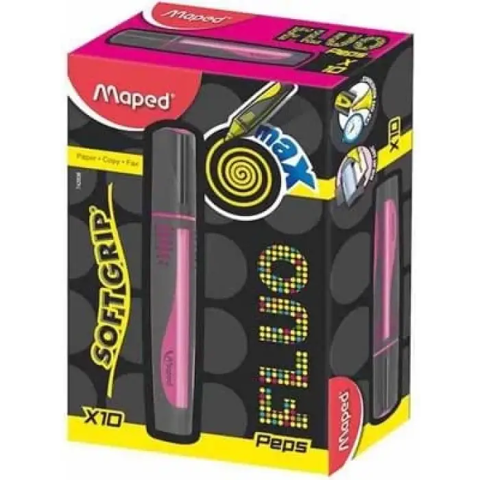 Maped Fluopeps Max Fosforlu Kalem Pembe 742936