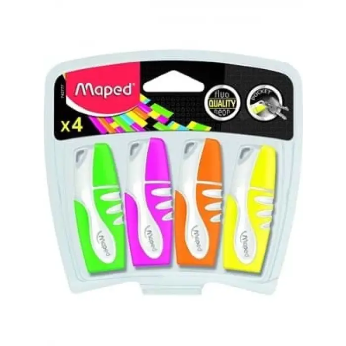 Maped Mini Fosforlu Kalem 4lü 742777