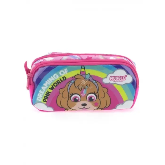 Muggle Pink World Kalem Çantası Mu9034
