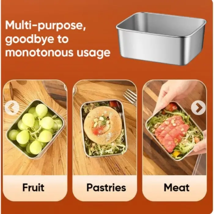 Paslanmaz Çelik Saklama Kabı