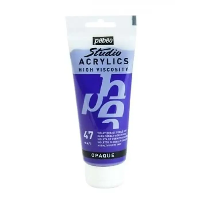 Pebeo 100 Ml Akrilik Boya Yüksek Yoğunluklu Koyu Mor 47