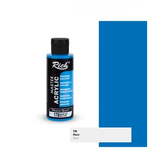 Rich 120 Cc Master Akrilik Boya Mavi 120178