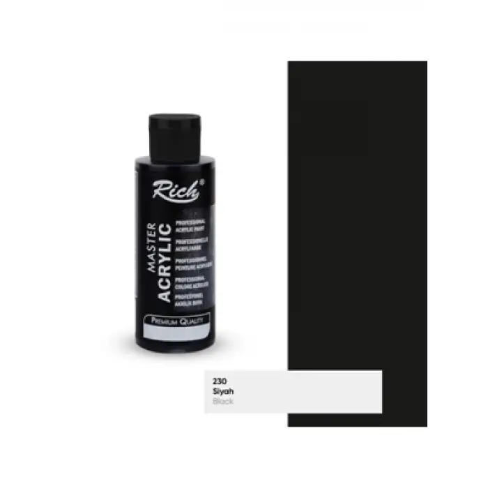 Rich 120 Cc Master Akrilik Boya Siyah 120230