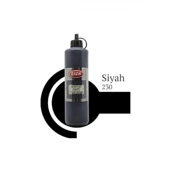 Rich 500 Cc Master Akrilik Boya Siyah 01988