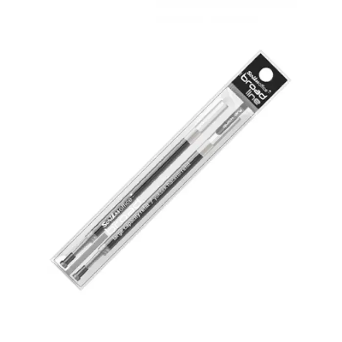 Scrikss 0.1 Mm Broadline Jel Kalem Refili Siyah 2li